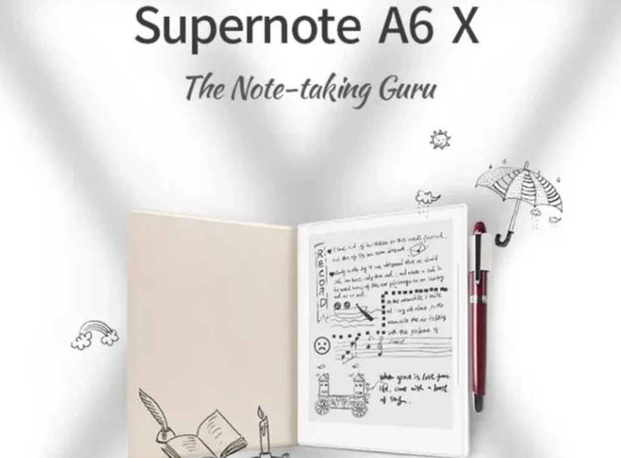 超级笔记/雷塔Supernote A6 X 新品发布:7.8寸电子墨水手写笔记本 书写流畅_电子纸行业网